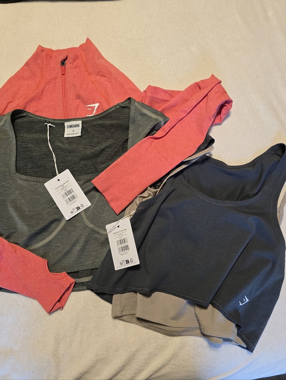 BUNDLE Gymshark Jacket Top And Muscle Tank